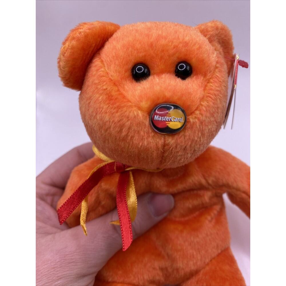 TY M.C. VIII (MASTERCARD 8) BEANIE BABY BEAR- MWMT- 2008- RARE! - Picture 9 of 9